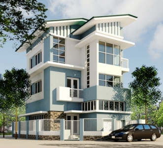 Dịch vụ sơn nhà mặt tiền