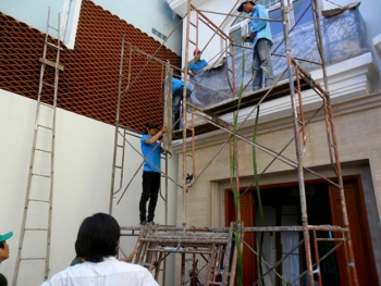 Dịch vụ thi công sơn sửa nhà giá rẻ Hà Nội