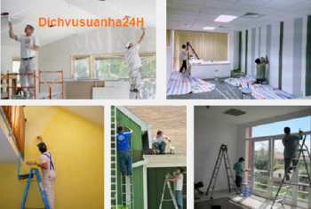 Dịch vụ sơn sửa nhà nhanh 24h tại Hà Nội